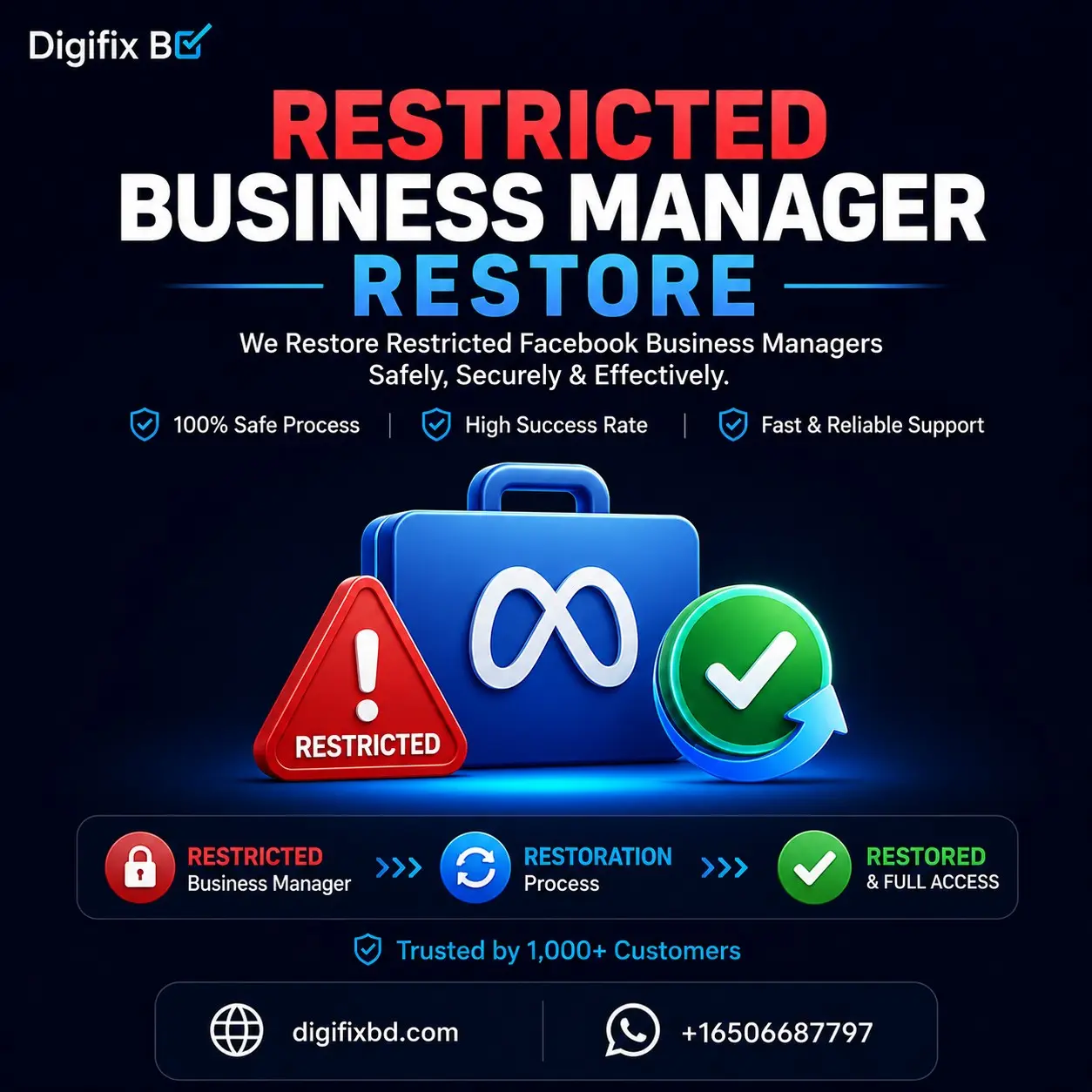 Facebook Business Manager (BM) Restore Service | Unban & Fix Restrictions