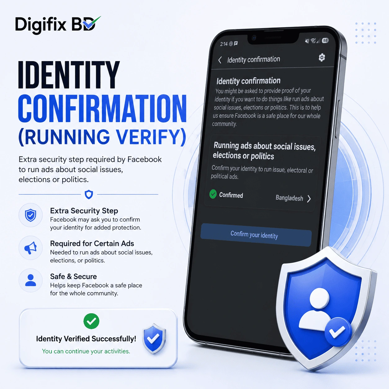 Facebook Identity Confirmation (Running Verify) Service – Solution